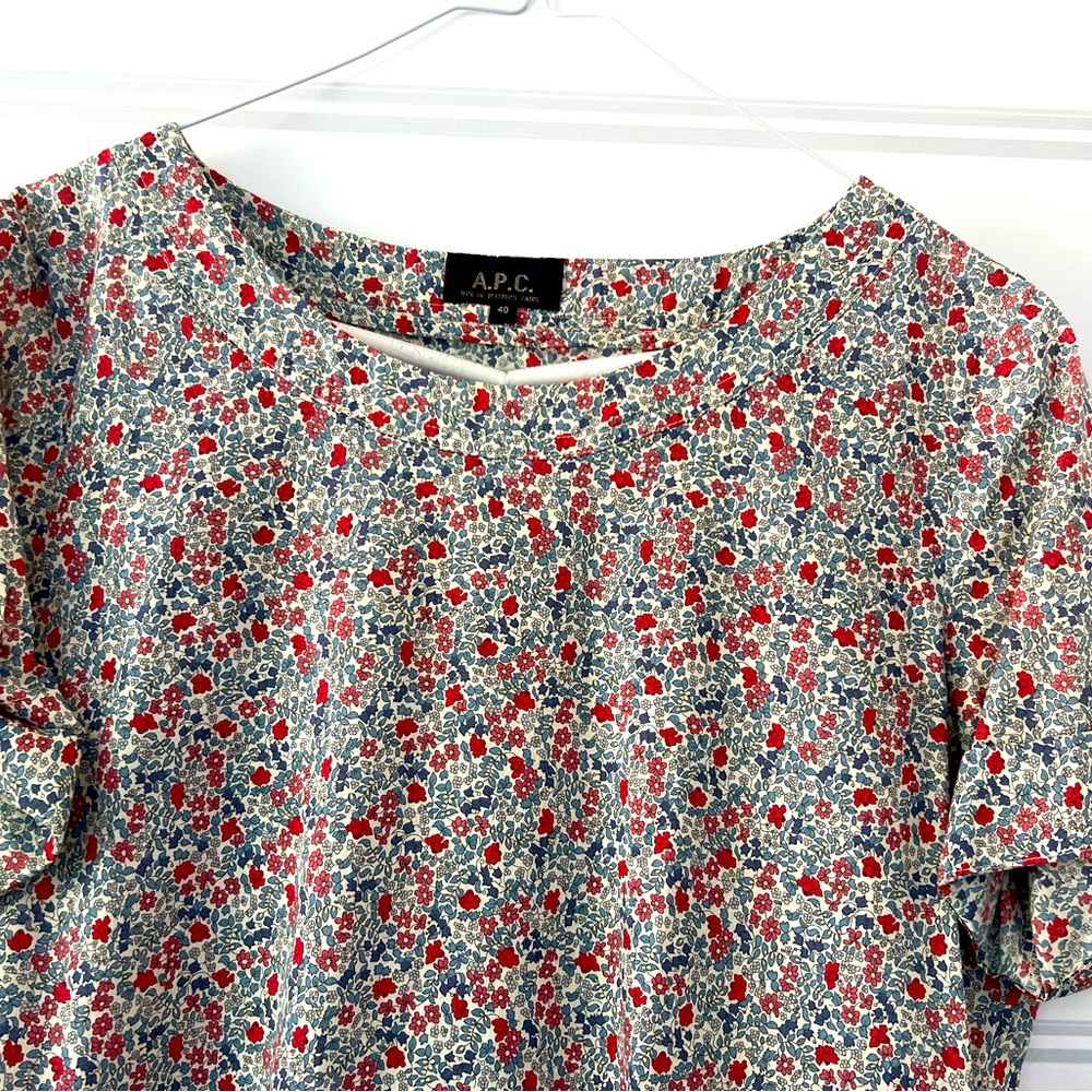 Adorable cotton floral APC mini dress